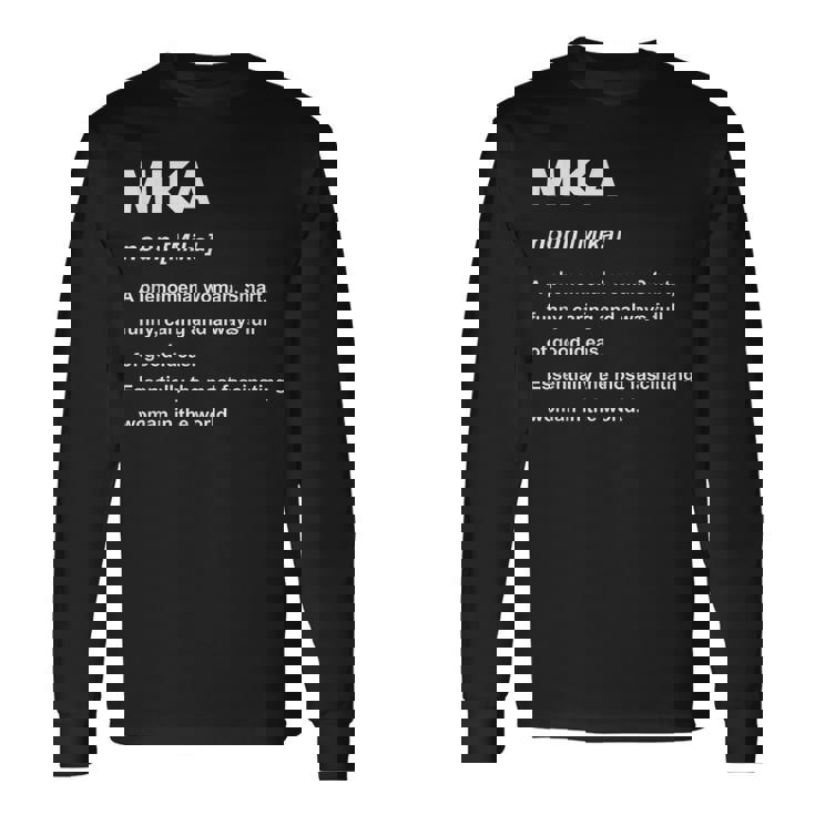 Mika 美佳 長袖Tシャツ