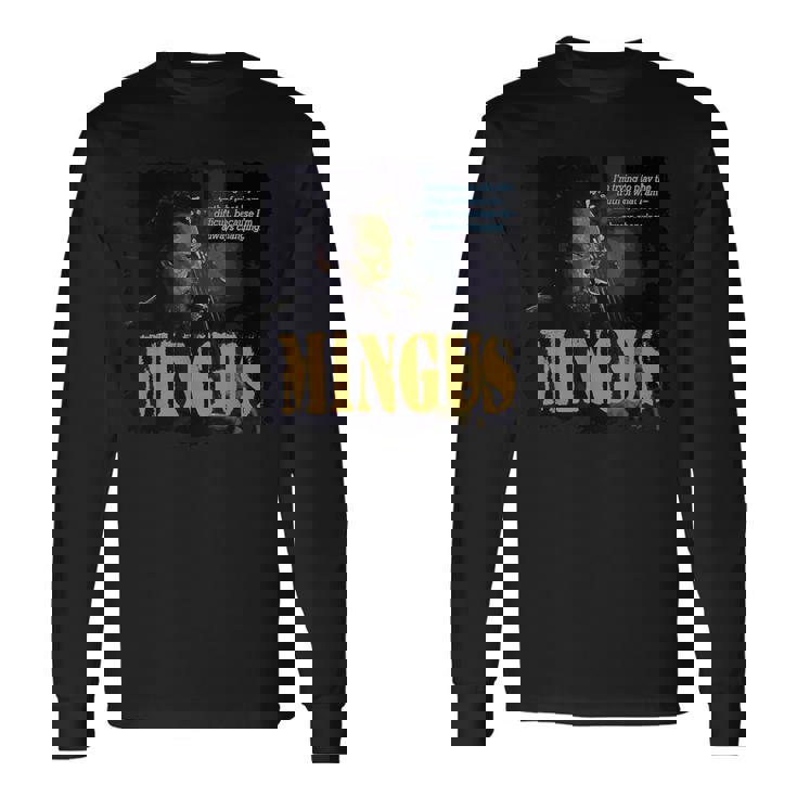 Mingus Jazz Wisdom Bassist ミュージシャン 長袖Tシャツ