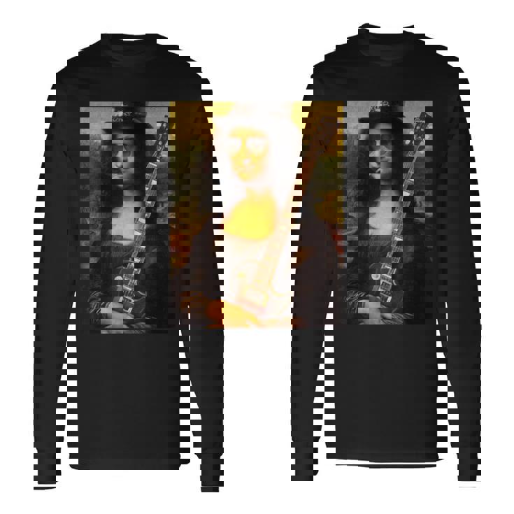 Monalisa Guitarist By Rock N Roll 長袖Tシャツ