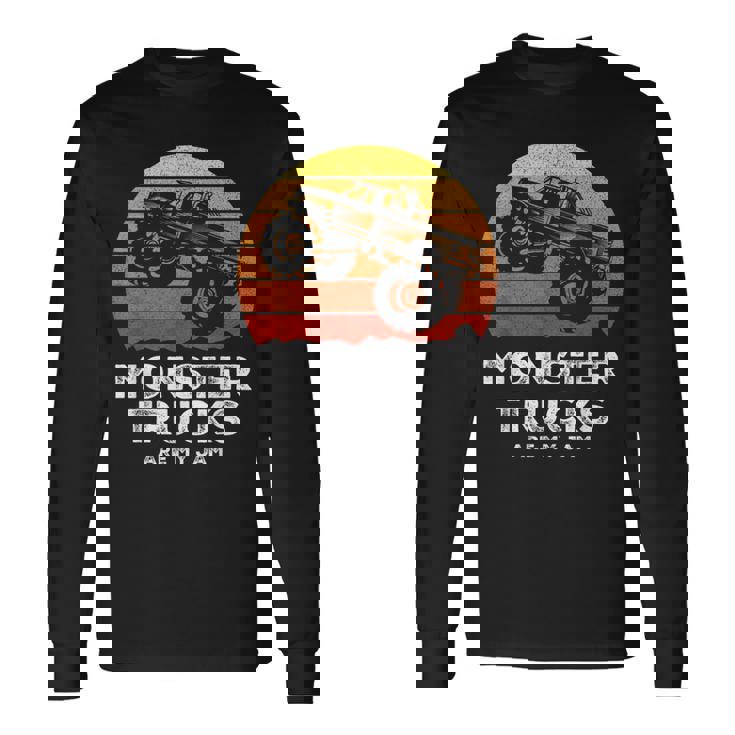 Monster Trucks Are My Jam シャツ モンスタートラック 面白い エンジン 長袖Tシャツ