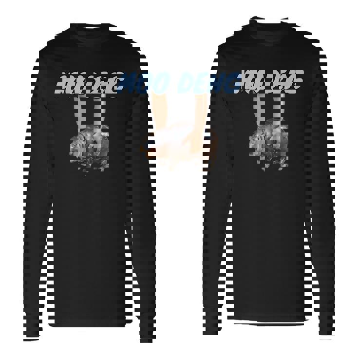 Moo-Deng Baby Pygmy Hippo Cute Zoo For Family 長袖Tシャツ