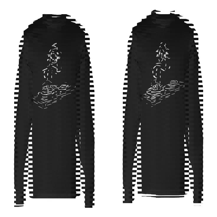 Musician Dj Edm ヴィンテージミュージック 長袖Tシャツ