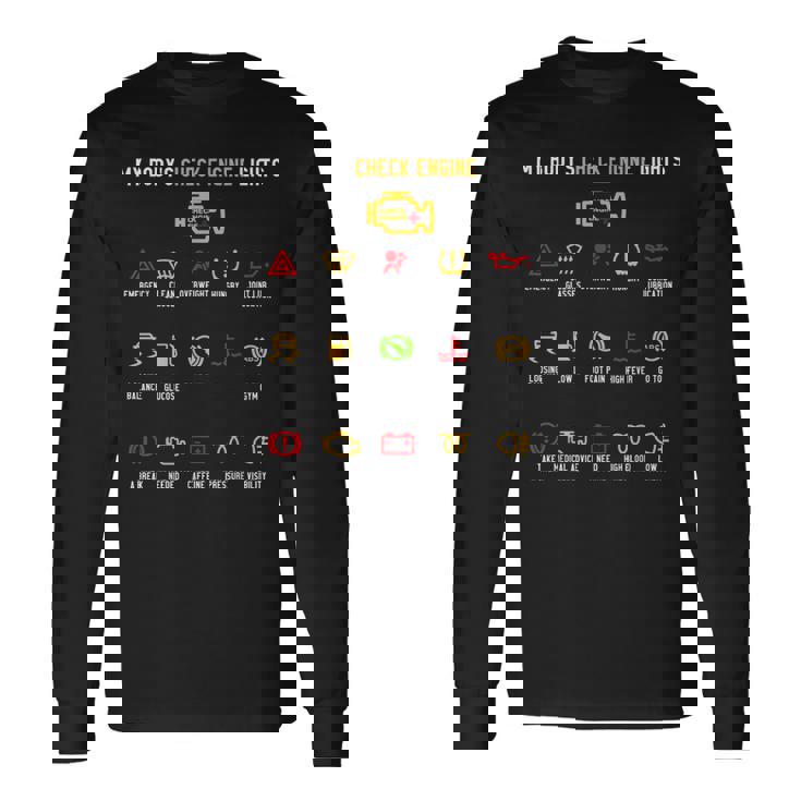 My Body's Check エンジンライト 長袖Tシャツ