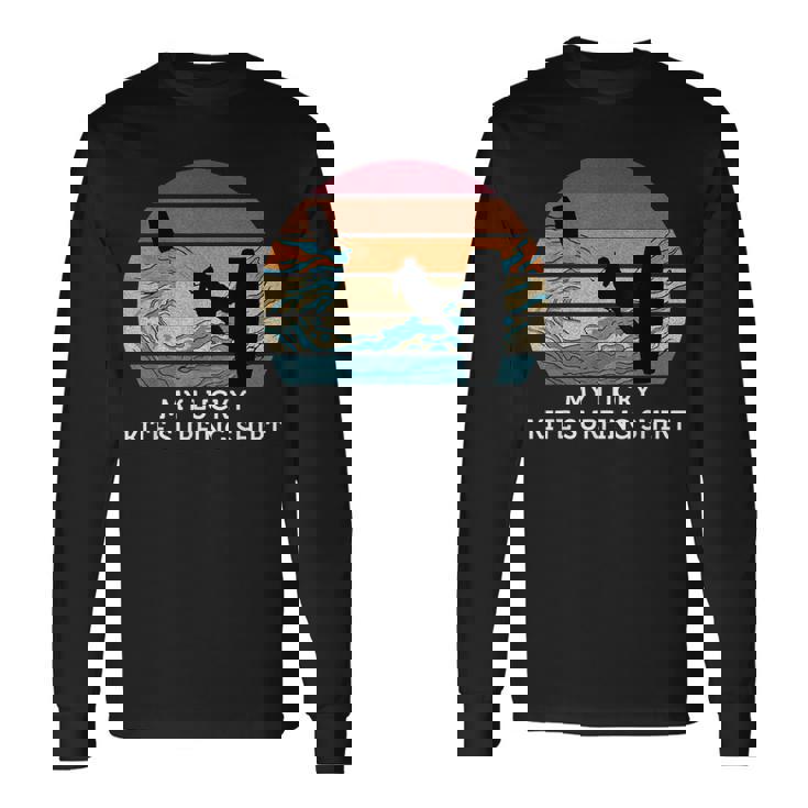 My Lucky Kite サーフィンシャツ ヴィンテージ サンセット ビーチ 長袖Tシャツ