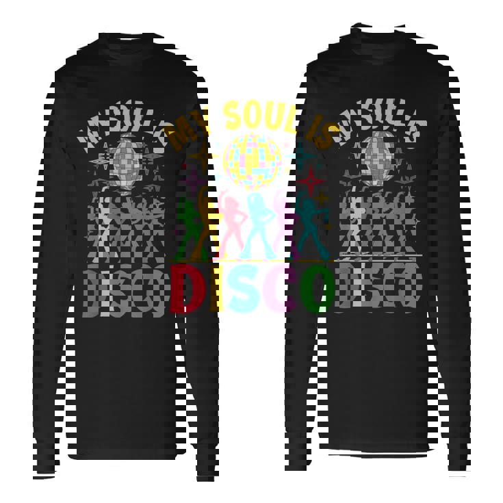 Myoul Is Disco ヴィンテージ 70年代 ダンシング レトロ ダンスミュージック 長袖Tシャツ