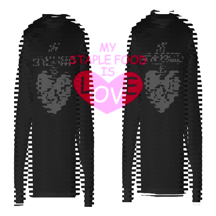 Mytaple Food Is Love 長袖Tシャツ