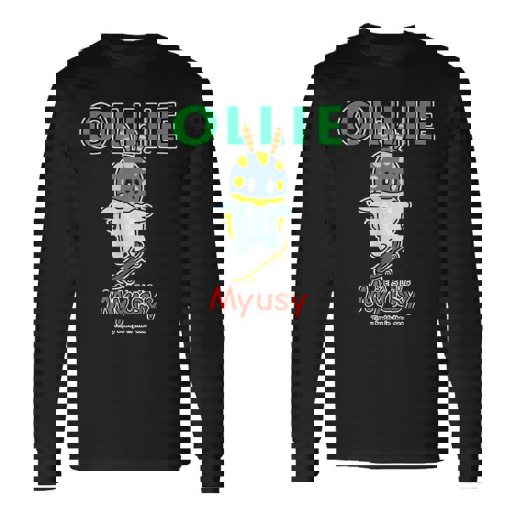 Myusy スケートボード トリック オリー 長袖Tシャツ