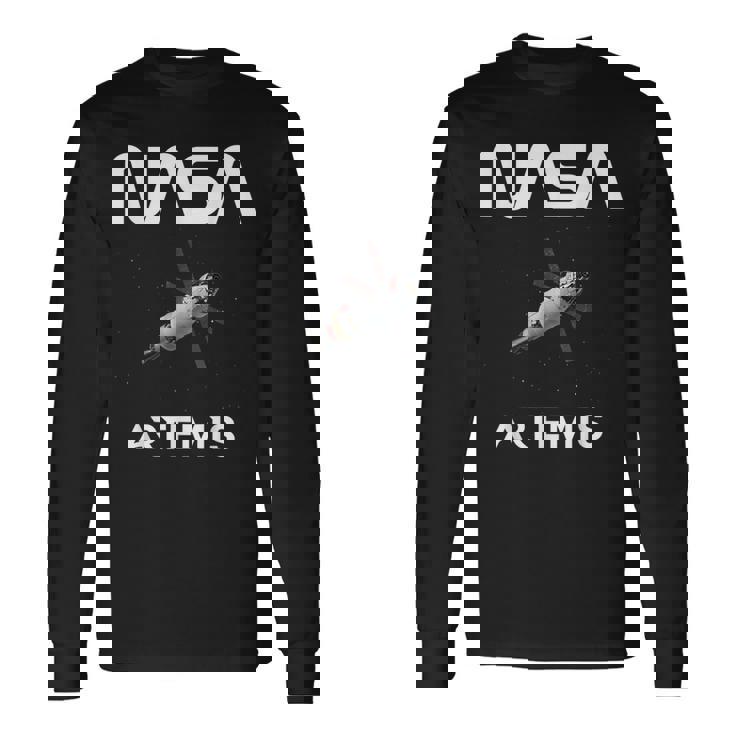 Nasa アルテミスミッション オリオン宇宙船 長袖Tシャツ