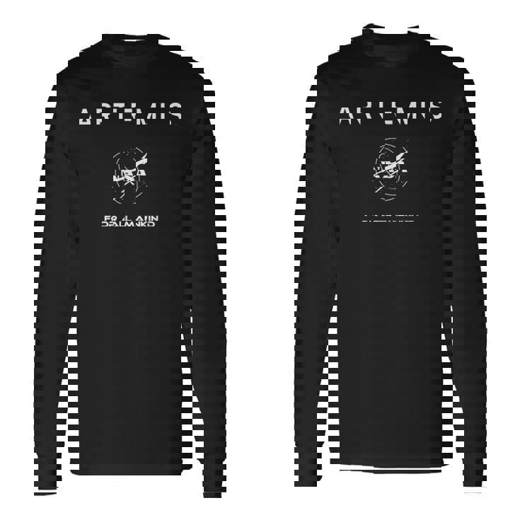 Nasa アルテミスミッションフレーズ記章ロゴ 長袖Tシャツ