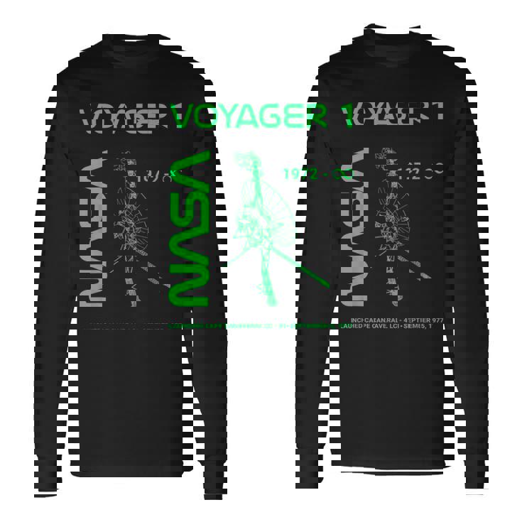 Nasa ボイジャー1号宇宙船は1977年9月5日に打ち上げられました。 長袖Tシャツ