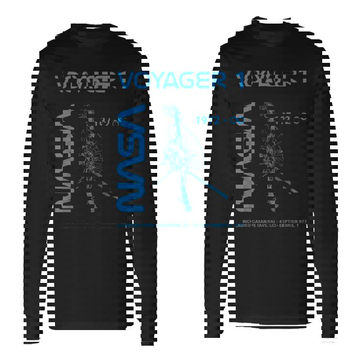 Nasaoyager 1 宇宙船は1977年9月5日に打ち上げられました 長袖Tシャツ