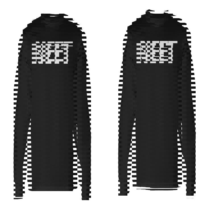 Neet 教育や雇用や訓練ではありません 長袖tシャツ 長袖Tシャツ