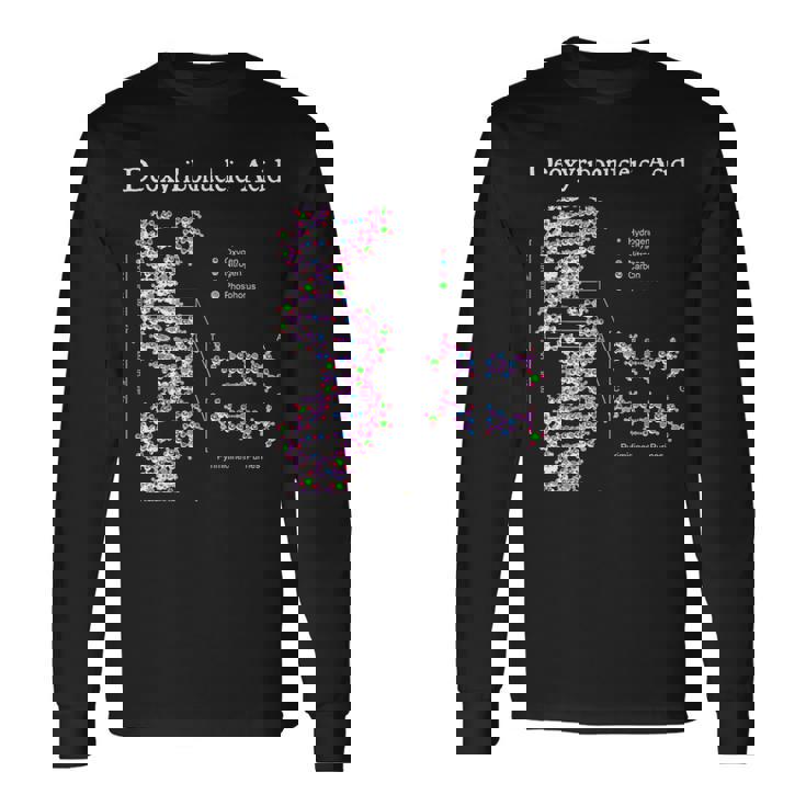 Nerdyintage Dna 遺伝学 化学 生物学 科学の先生 長袖Tシャツ