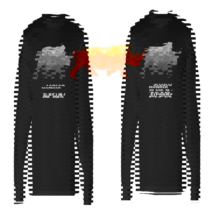 Ngorongoro タンザニア サファリ国立公園 ゲーム リザーブ サイ 長袖Tシャツ