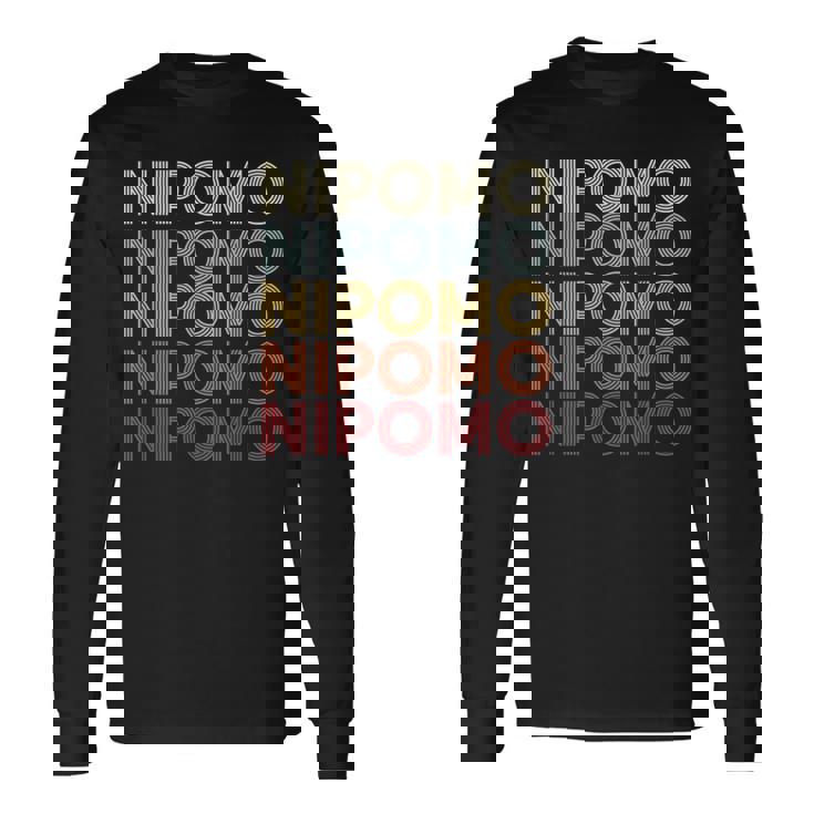 Nipomo California Nipomo Ca Retrointage Text 長袖Tシャツ