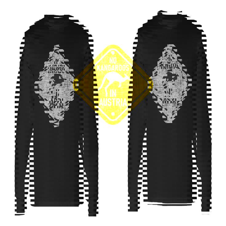 No Kangaroos In Austria 動物飼育係 野生動物 愛好家 長袖Tシャツ
