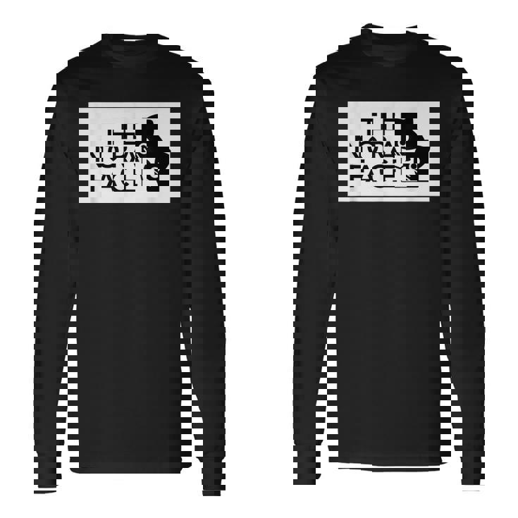 The Nora Face ザ・ノラ・フェイス『ノラネコさん』猫 ハチワレ パロディ ゆるくて かわいい 面白 長袖Tシャツ