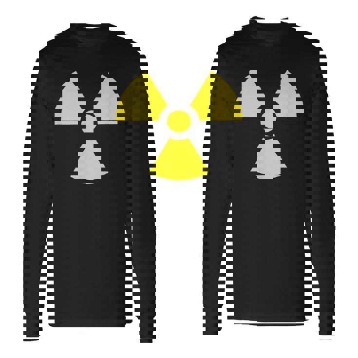 Nuclear 警告 放射線 危険 サイン 放射線活動 長袖Tシャツ