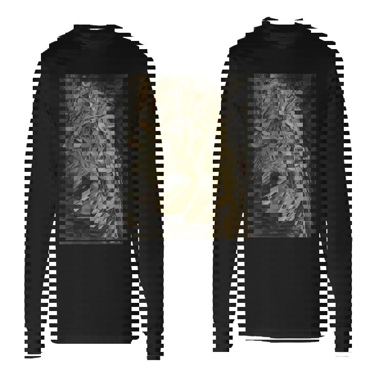 Nude Descending Ataircase No 2 階段を降りる裸体、No。2 長袖Tシャツ