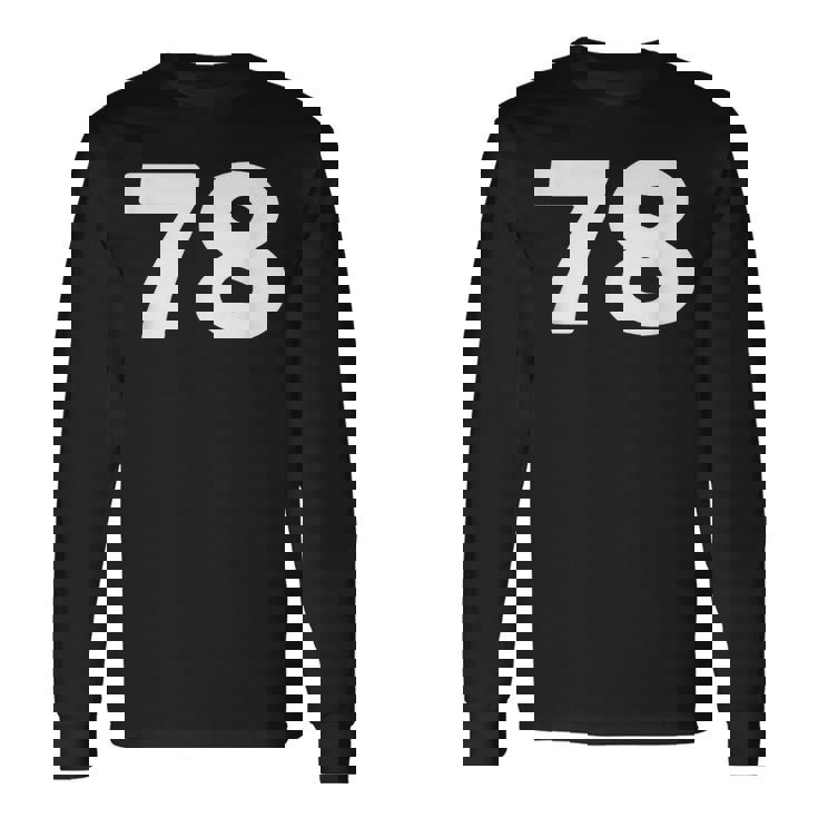 Number 78 、Eventy-8 ジャージ スポーツ 誕生日 長袖Tシャツ