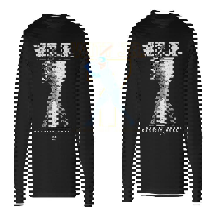 Number And Portrait Bobby Witt Jr Kansas City Mlbpa 長袖Tシャツ