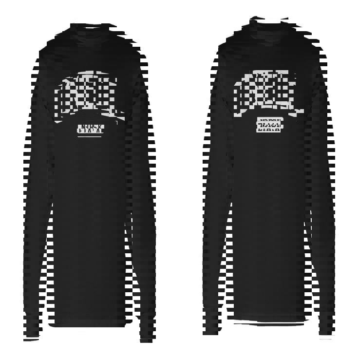 O'neill ネブラスカne ビンテージアスレチックスポーツデザイン 長袖Tシャツ