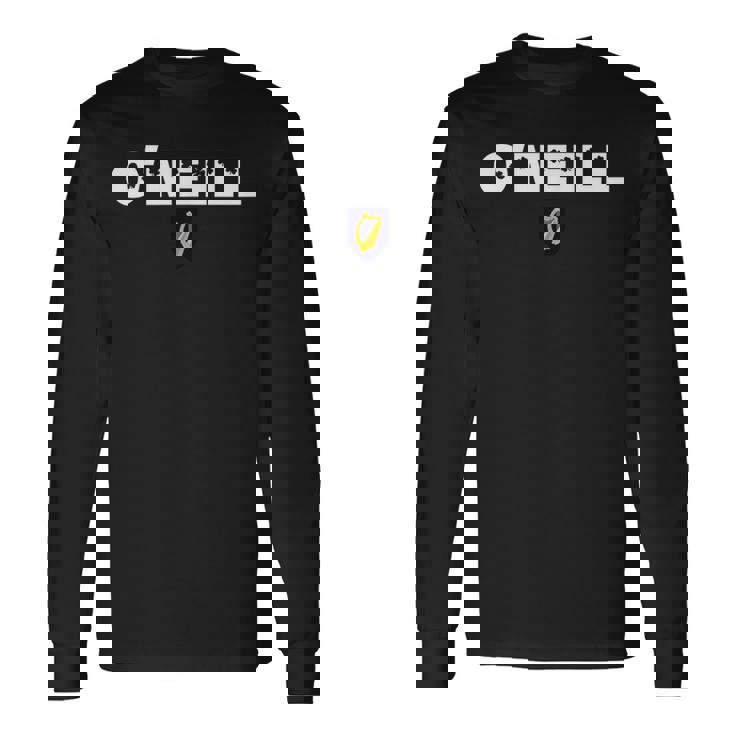 O'neill 名前 テキスト アイリッシュ 誕生日 スポーツ アイルランド 長袖Tシャツ