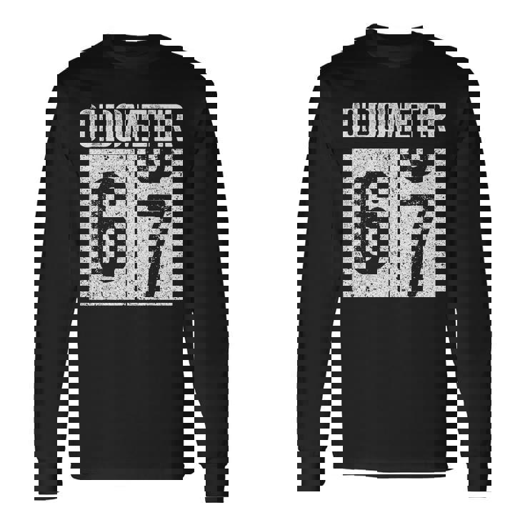 Oldometer 67 67歳の誕生日ギフトシャツ 長袖Tシャツ