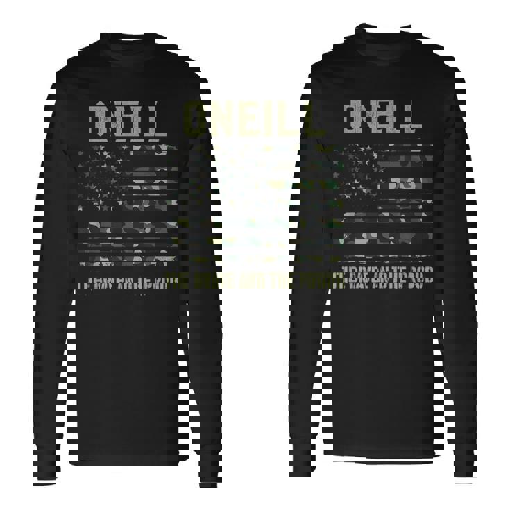 Oneill 姓 姓 迷彩 アメリカ国旗 長袖Tシャツ