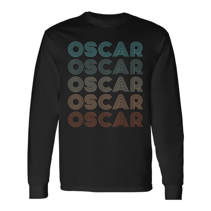 Oscar Rétro Prénom T-shirt à manches longues