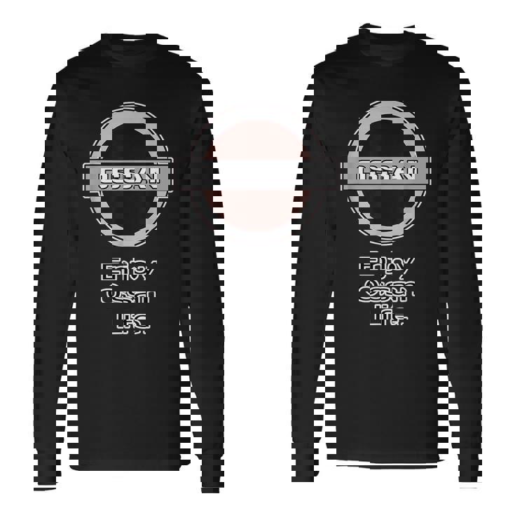 Ossan おっさん（車好き ロゴ エンブレム パロディ）【変なtシャツ屋さん】文字 メッセージ 面白い デザイン 長袖Tシャツ