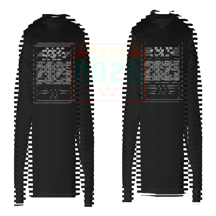 Papa 2025 初めての父の日 新しい父親 父性 長袖Tシャツ ギフトのアイデア