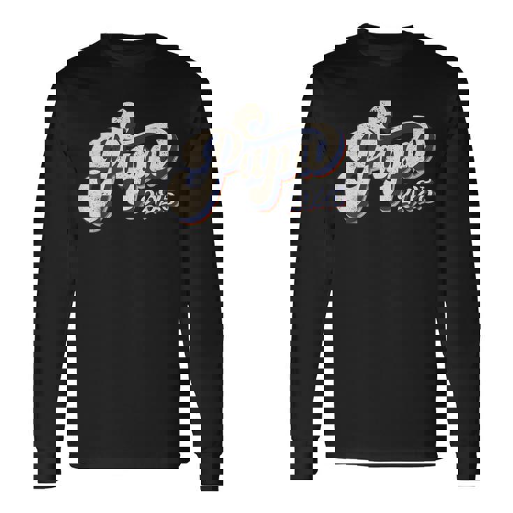 Papa 2025 初めての父の日 父性 新しいパパ 長袖Tシャツ