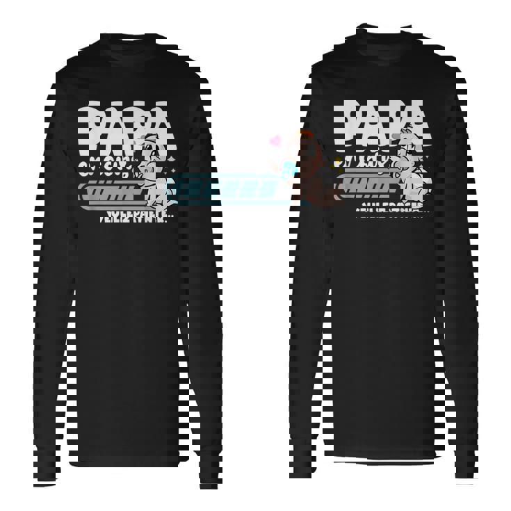 Papa En Cours Idée Annonce Grossesse Futur Papa T-shirt à manches longues