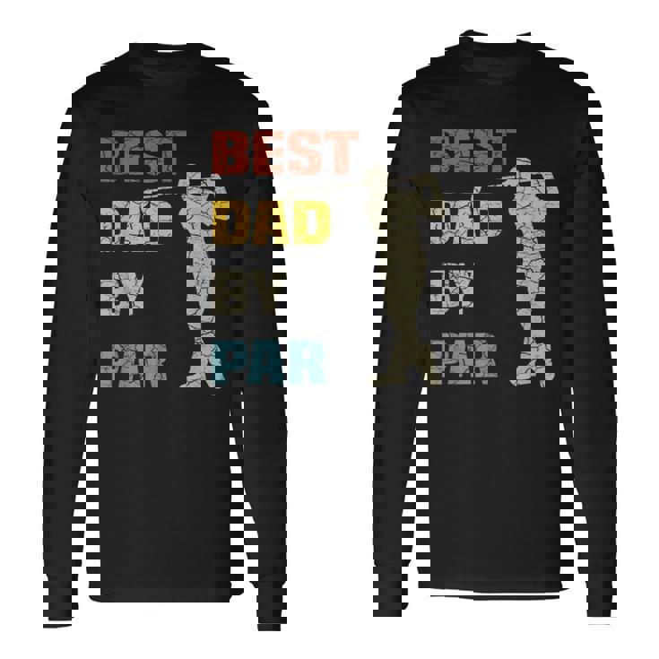 メンズ Par Golf Best Dad 長袖Tシャツ