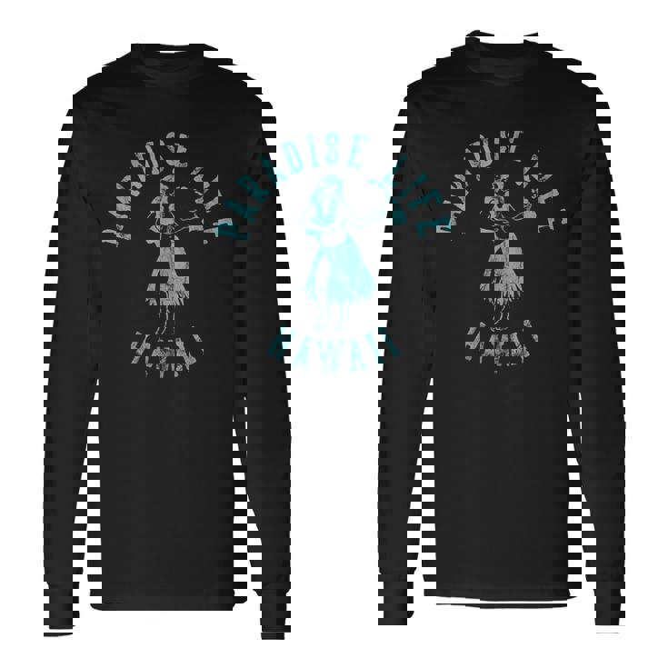 Paradise Life ハワイアロハフラガール ヴィンテージスタイル 長袖Tシャツ ギフトのアイデア
