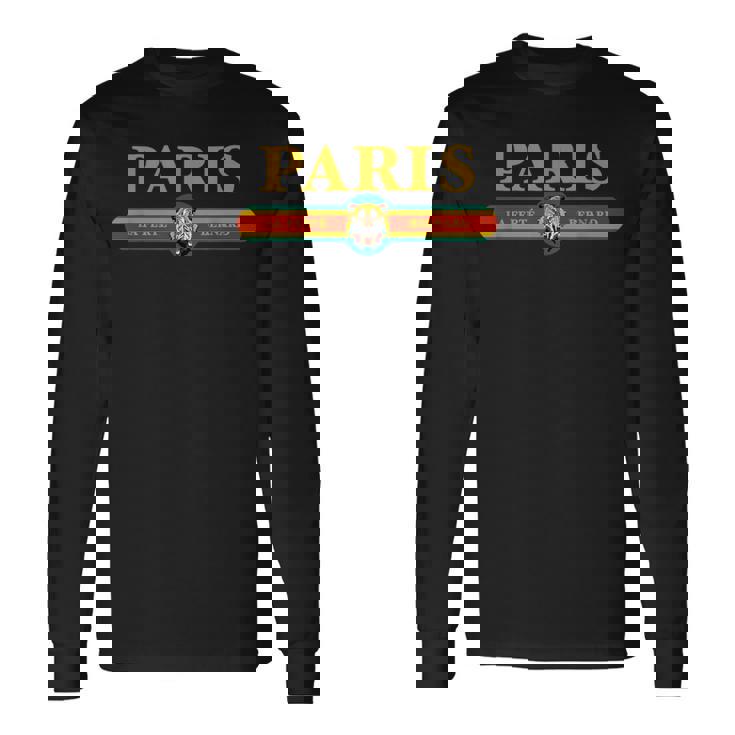 Paris Tiger Face Fashion 長袖Tシャツ