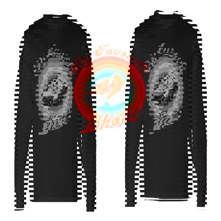 Patines Mis Favoritos Patinesintage Camiseta de manga larga