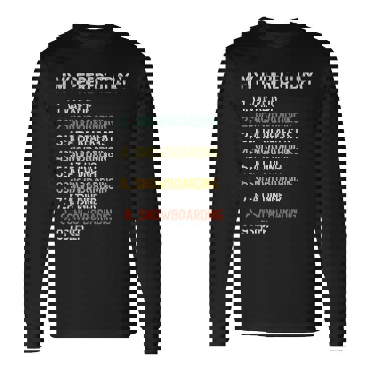 Perfect Day スノーボード シャツ メンズ ボーイズ ティーン スノボ 長袖Tシャツ