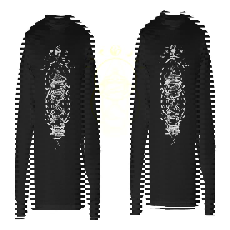 Phases Of The Moon シャツ タトゥースタイル 砂時計tシャツ 長袖Tシャツ