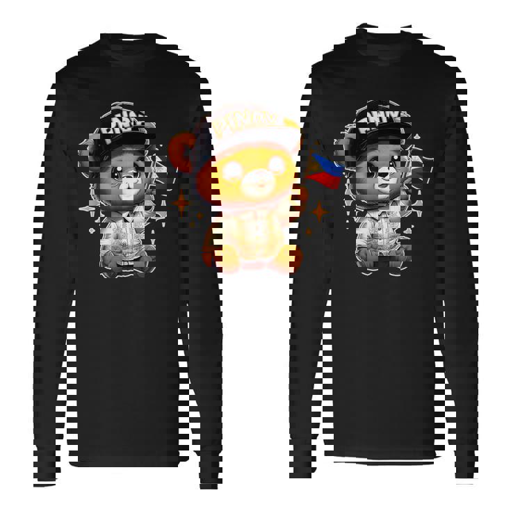 Pinoy バロン フィリピン国旗 フィリピンテディベア 長袖Tシャツ