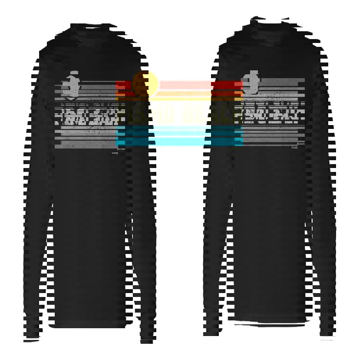 Pismo Beach ピズモビーチ カリフォルニア レトロ サンセット サーフ トリップ ラブ サーフィン 長袖Tシャツ