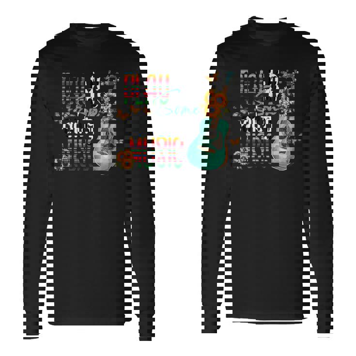 Play Meome Country Music ギターアート 長袖Tシャツ