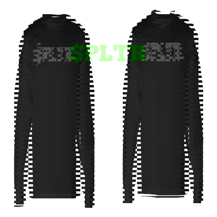 Pltrtock Market チッカーシンボル トレーディングデザイン 長袖Tシャツ