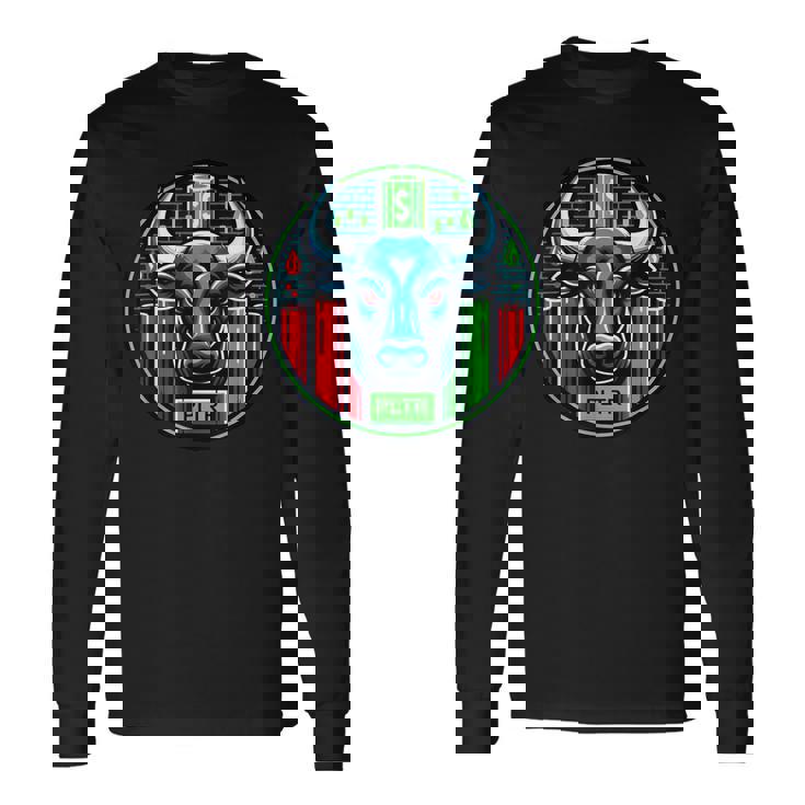 Pltr株式市場ティッカー 長袖Tシャツ