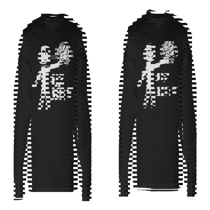 Plz Use Itarcatic Use Your Brain Cynicalays 長袖Tシャツ