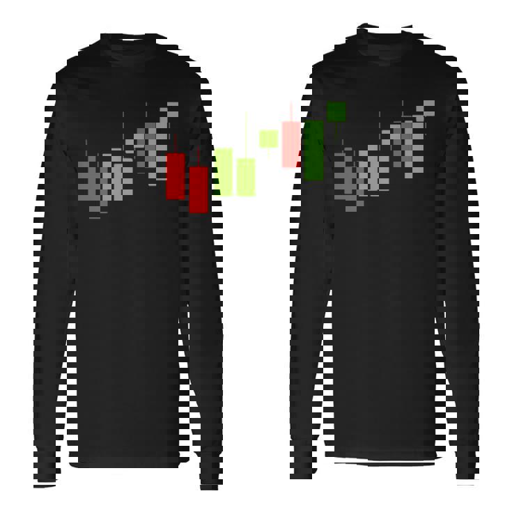 Pocket Cryptotocks グラフ トレーダー 投資家 メンズ レディース 長袖Tシャツ