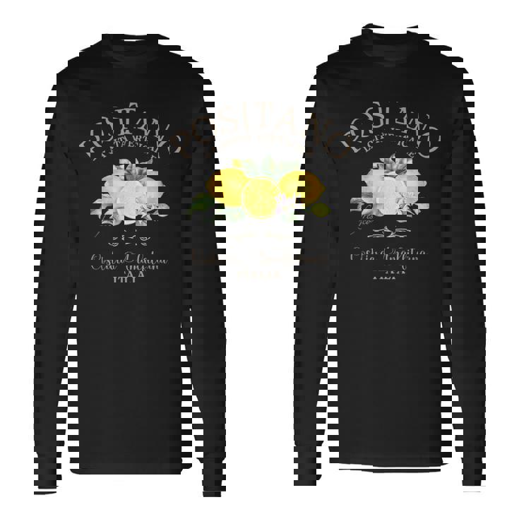Positano Costiera Amalfitana Côte Amalfitaine Italienne Italie T-shirt à manches longues