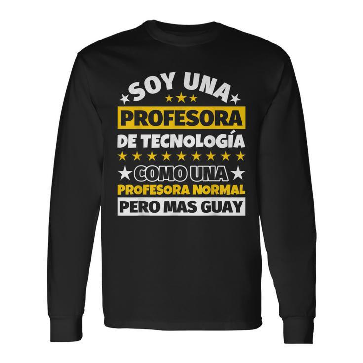 Profesora De Tecnología Regalo Camiseta de manga larga