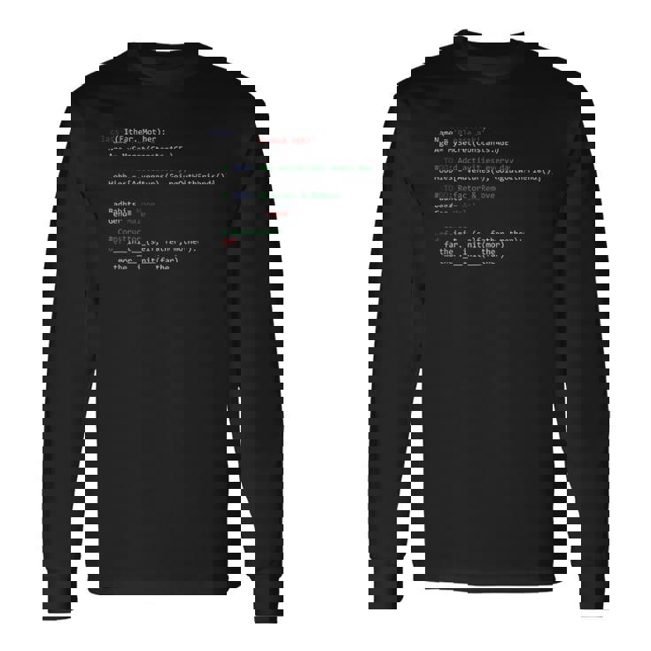 It Programador Codificador Código Codificación Nerd Regalo Camiseta de manga larga